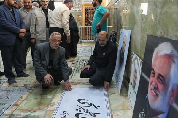 حضور جامعه قرآنی بر مزار شهیدان سلامی و طهرانچی