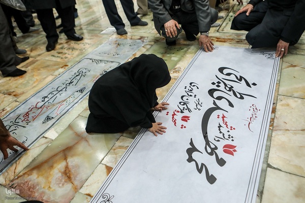 حضور جامعه قرآنی بر مزار شهیدان سلامی و طهرانچی