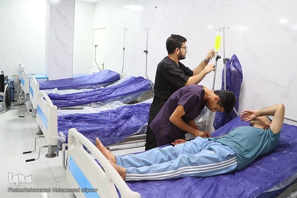 خدمت‌رسانی درمانی به زائران در مرز چذابه