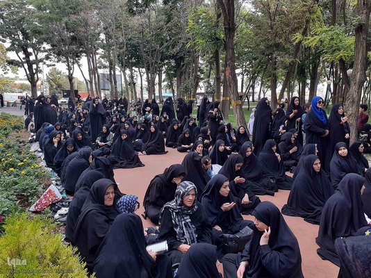 مراسم آیینی جاماندگان اربعین حسینی در آذرباییجان شرقی