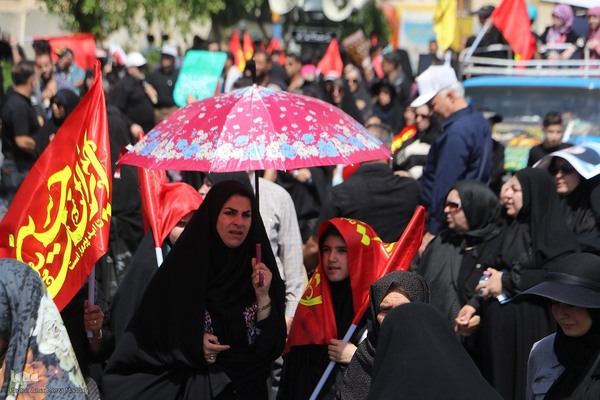 مراسم آیینی جاماندگان اربعین حسینی در شیراز