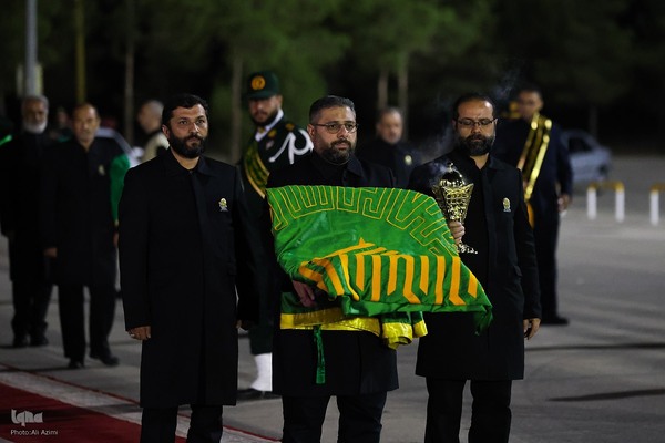 مراسم استقبال از پیکر استاد محمود فرشچیان در اصفهان