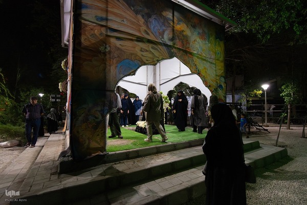 بدرقه پیکر استاد فرشچیان به خانه ابدی