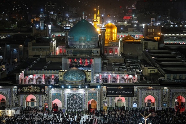 مراسم خطبه‌خوانی شب شهادت امام رضا(ع) در حرم رضوی