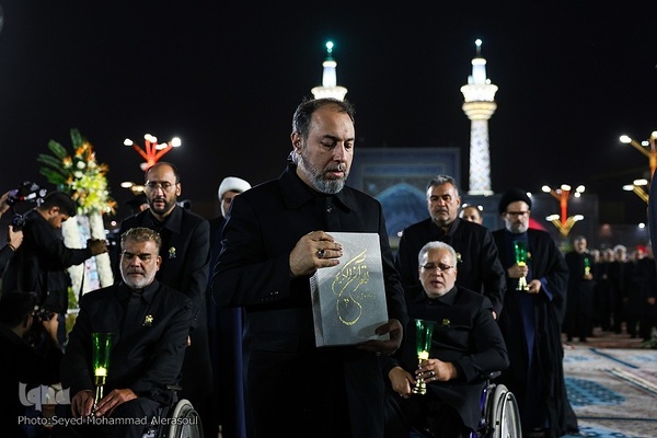 مراسم خطبه‌خوانی شب شهادت امام رضا(ع) در حرم رضوی