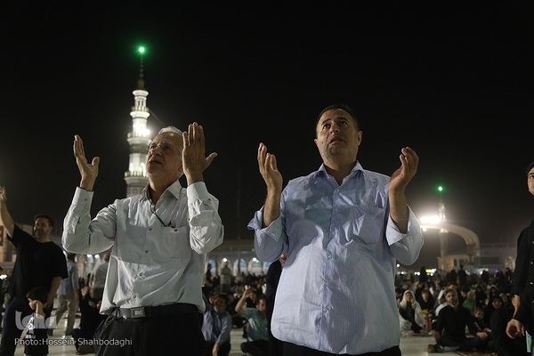 عزاداری شب شهادت امام حسن عسکری در مسجد مقدس جمکران