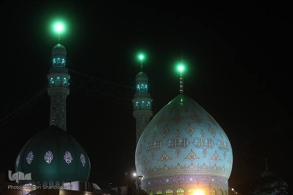 عزاداری شب شهادت امام حسن عسکری در مسجد مقدس جمکران