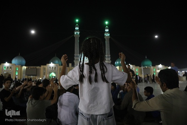 عزاداری شب شهادت امام حسن عسکری در مسجد مقدس جمکران