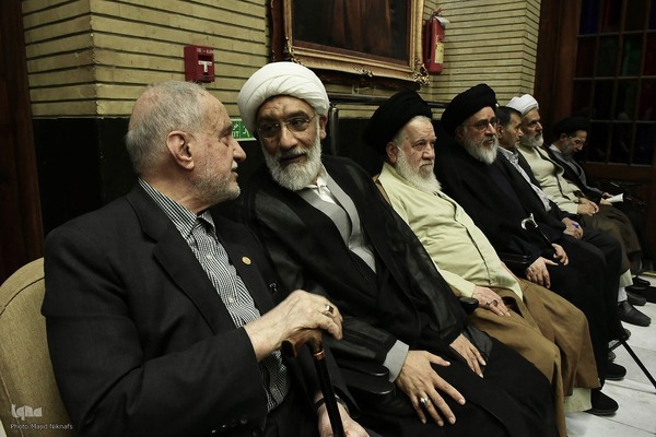 مراسم ختم مادر غلامعلی حدادعادل