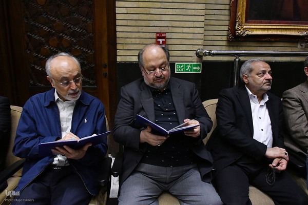 مراسم ختم مادر غلامعلی حدادعادل