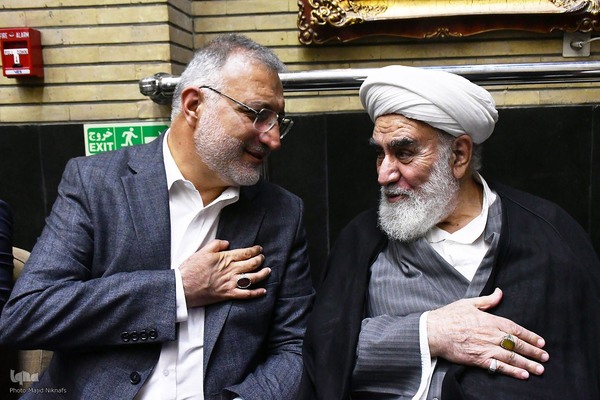 مراسم ختم مادر غلامعلی حدادعادل