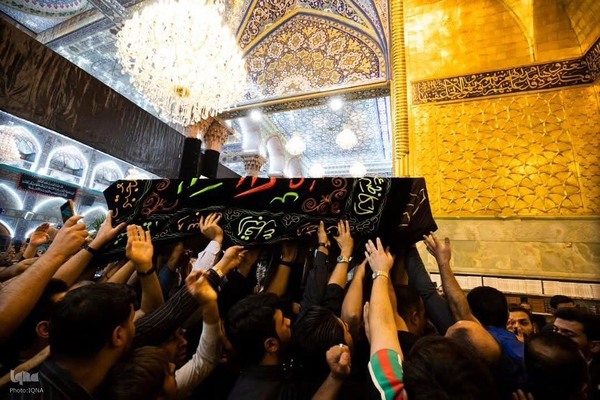 مراسم تشییع پیکر همسر آیت الله العظمی سید علی سیستانی