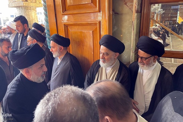 مراسم تشییع پیکر همسر آیت الله العظمی سید علی سیستانی