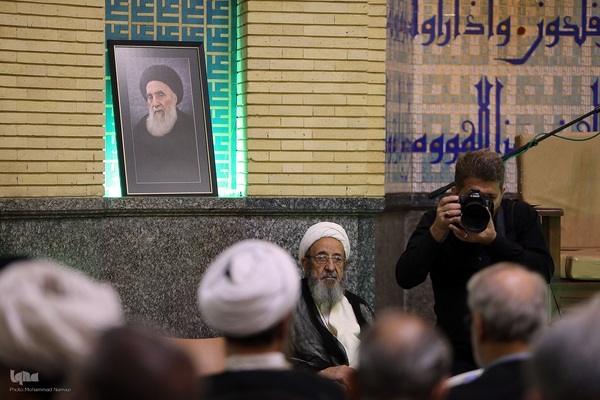 مراسم ختم همسر آیت الله سیستانی در تهران