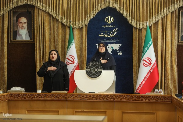نشست خبری فاطمه مهاجرانی، سخنگوی دولت