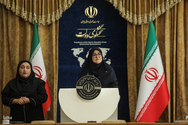 نشست خبری فاطمه مهاجرانی، سخنگوی دولت