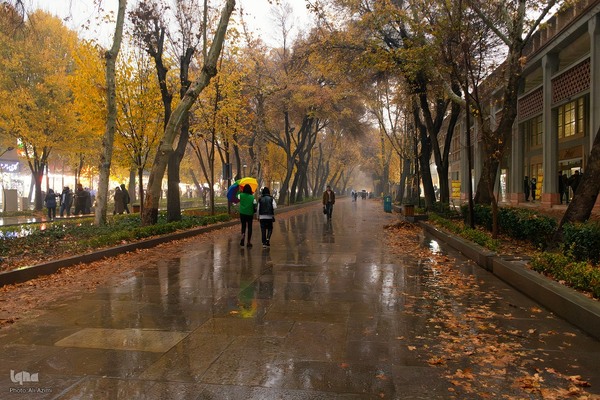 بارش باران پاییزی