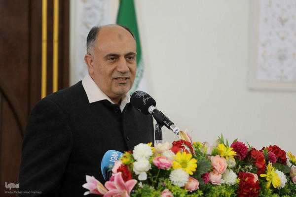 محمود شالویی رئیس انجمن آثار و مفاخر فرهنگی در آئین پاسداشت روز پژوهش