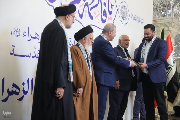 تجلیل از دست اندرکاران ایرانی طرح ساخت صحن حضرت زهرا(س)