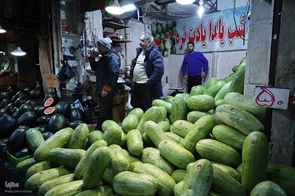 بازار شب یلدا - تبریز