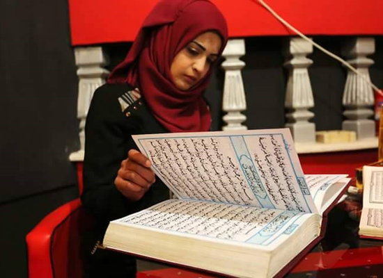 Le Coran manuscrit par une jeune palestinienne+photos