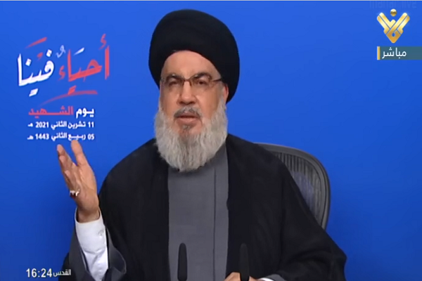 Seyyed Hassan Nasrallah , Secrétaire général du Hezbollah libanais 
