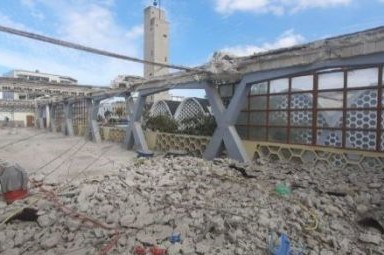 Destruction de la partie de prière des femmes de la mosquée Assuna à Casablanca, le 17 novembre 2021 Destruction de la partie de prière des femmes de la mosquée Assuna à Casablanca, le 17 novembre 2021