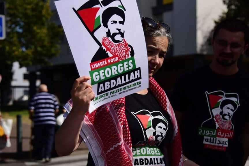 Les militants pro-palestine appellent à la libération de Georges Abdallah Les militants pro-palestine appellent à la libération de Georges Abdallah