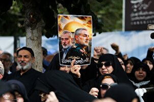 Cortège funèbre du martyr Ismail Haniyeh à Téhéran