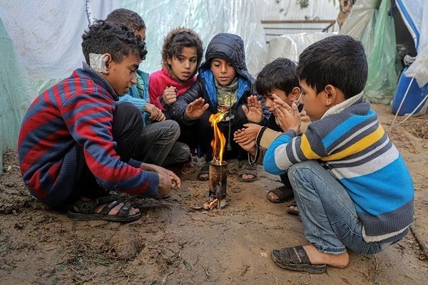 Danger d’une nouvelle vague de froid pour les enfants palestiniens