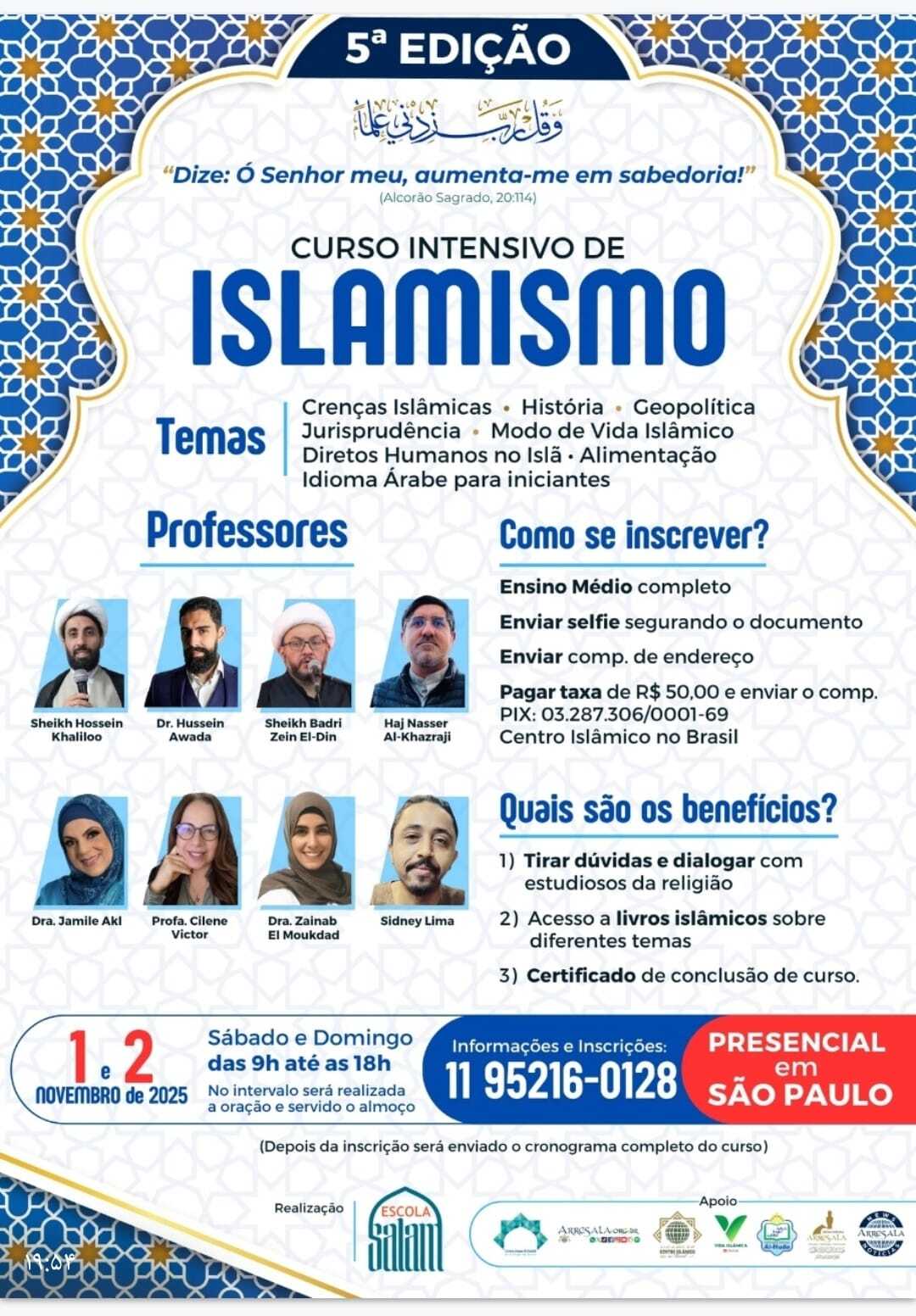 Curso intensivo de Islamismo em São Paulo